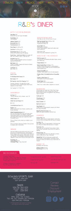 Website Menu